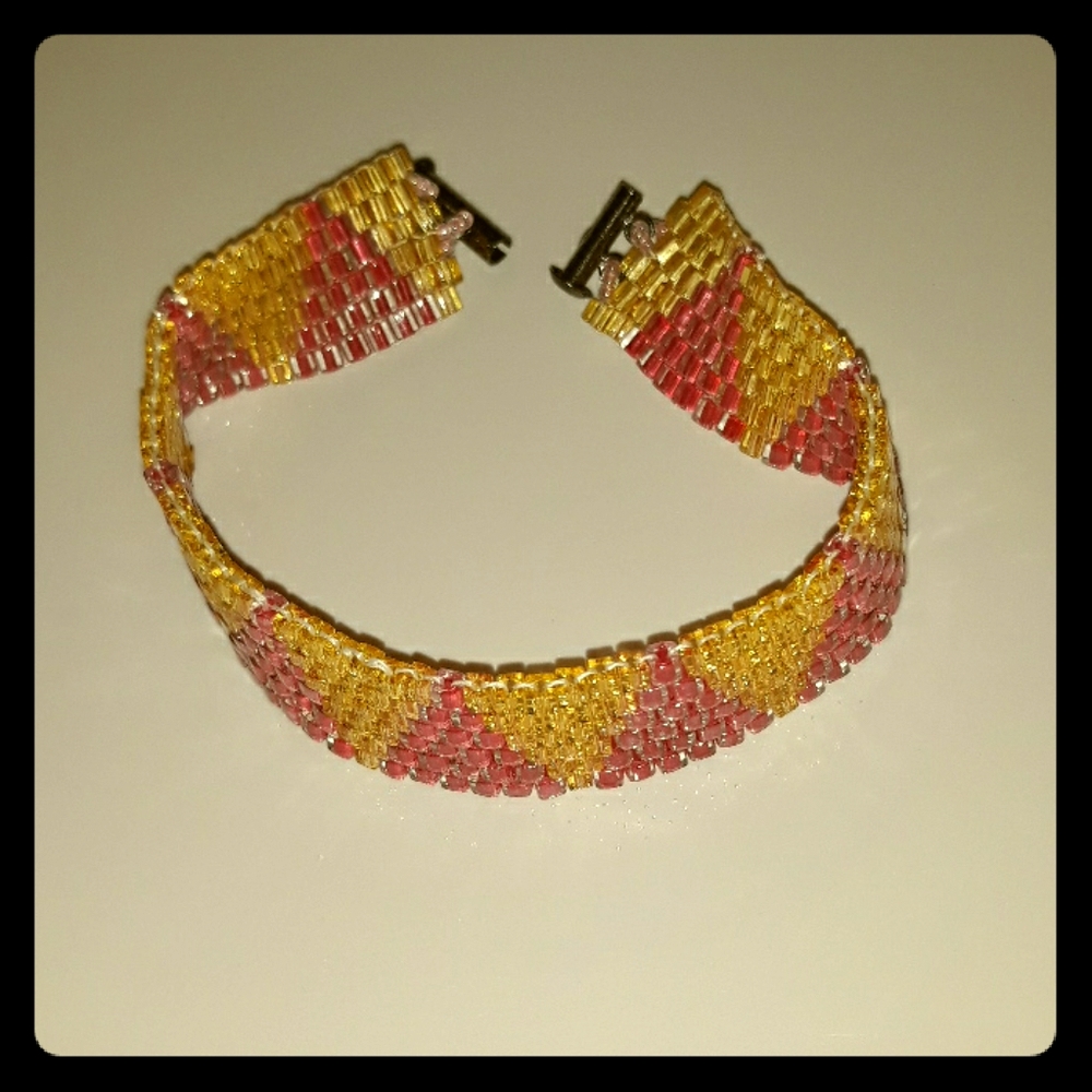 Handmade Glass bead bracelet